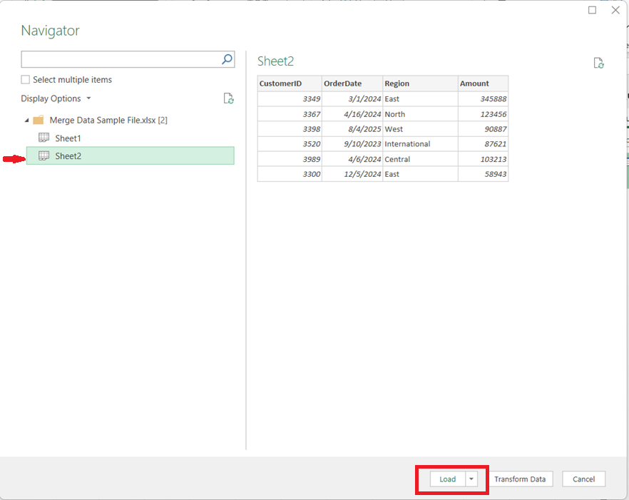 Merging Two Excel Files or Sheets Using Power Query (with the merge ...